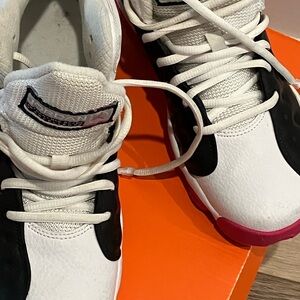 Jordan Jumpman Black, White, and pink Sneakers